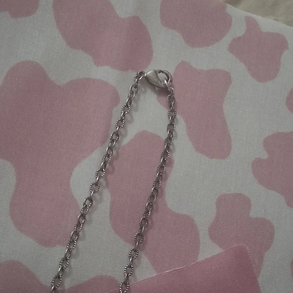 Elegant Green and Silver Women's Necklace - Picture 4 of 5